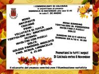 Domenica 10 Novembre tutti a tavola! Cucinano i commercianti di Calcinaia